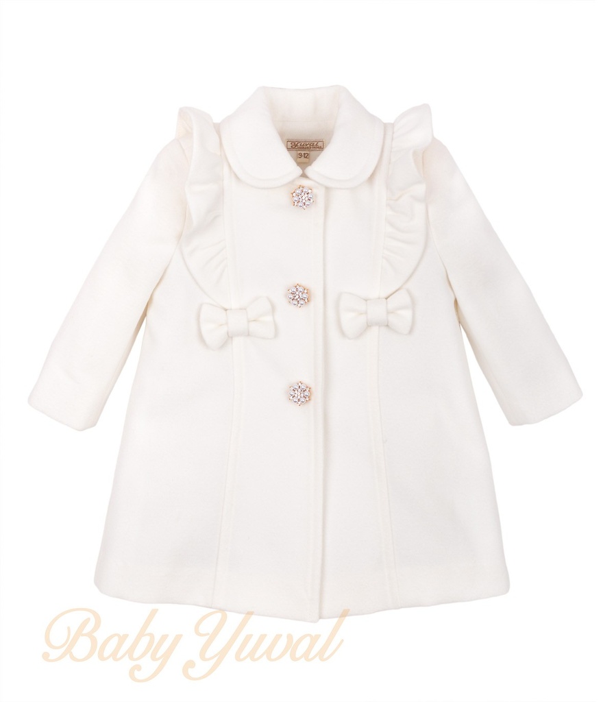 [AB0102770] Abrigo de Paño | Minelly Cream (12 a 18 meses)