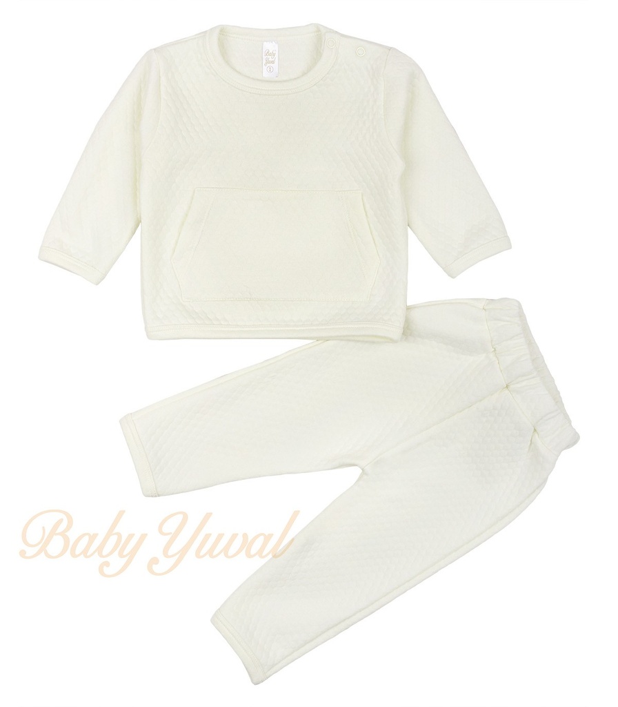 [CO0103301] Conjunto Jacquard 2 pzas | Crema (6 a 12 meses)