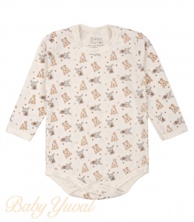 [BO0103559] Bodie Manga Larga algodón pima | Ositos y conejitos (3 a 6 meses)