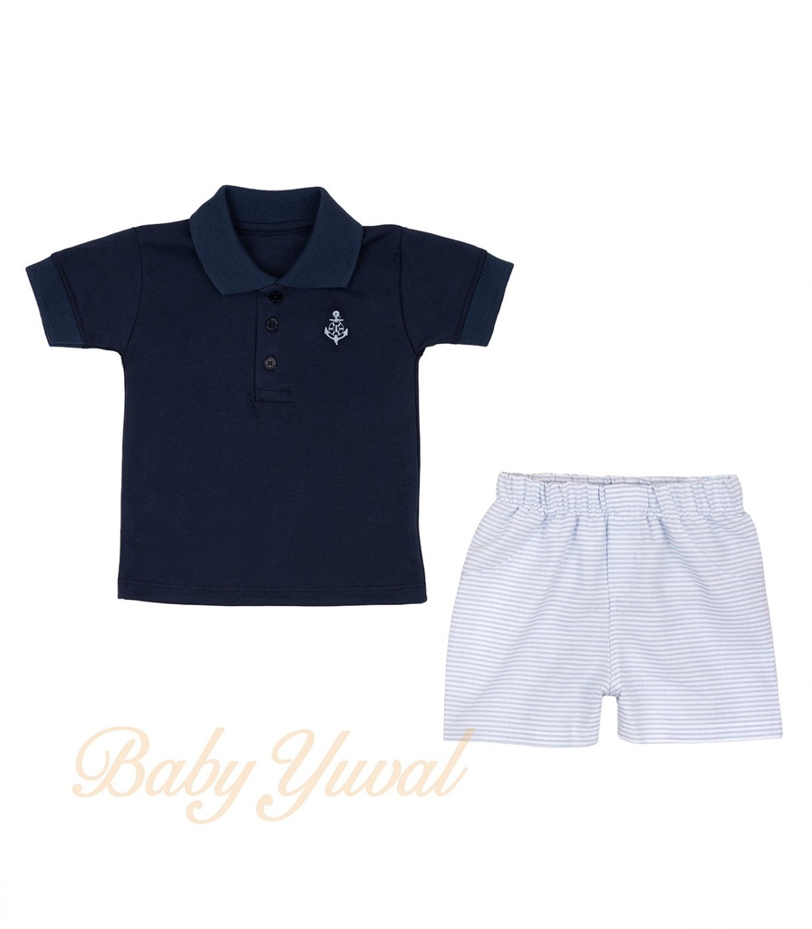 [SE0103836] Set Polo Camisero y Short | Jorge (3 a 6 meses)