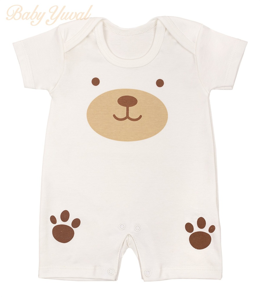 [RO0103923] Romper Algodón | Bear Face (6 a 12 meses)