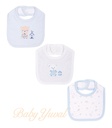 Tripack de Baberos con broche | Osito Sky