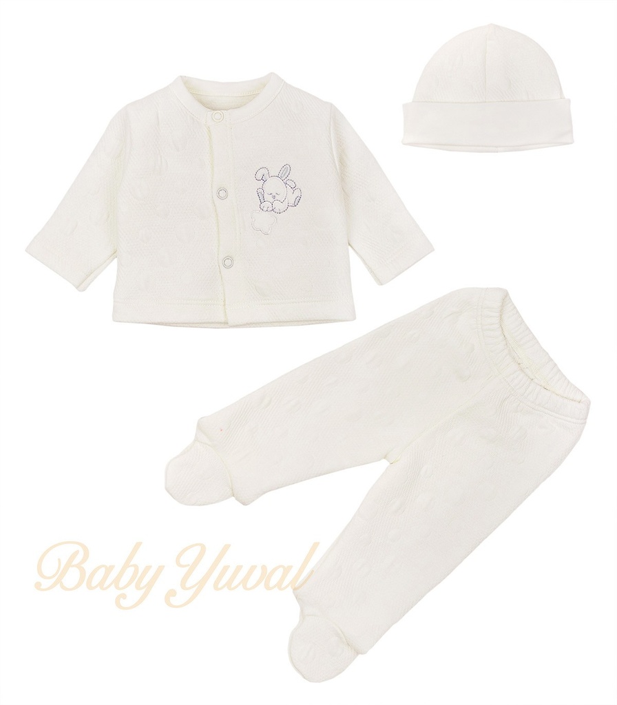 [CO0202974] Conjunto Jacquard Algodón | Bunny Cream