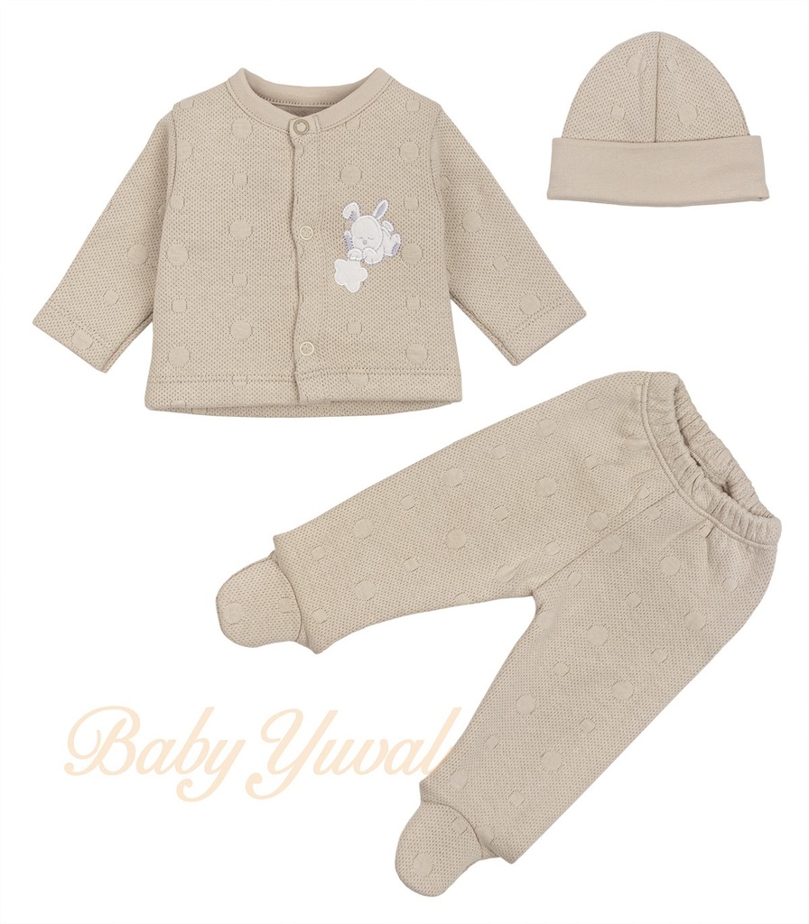 [CO0202975] Conjunto Jacquard Algodón | Bunny Beige