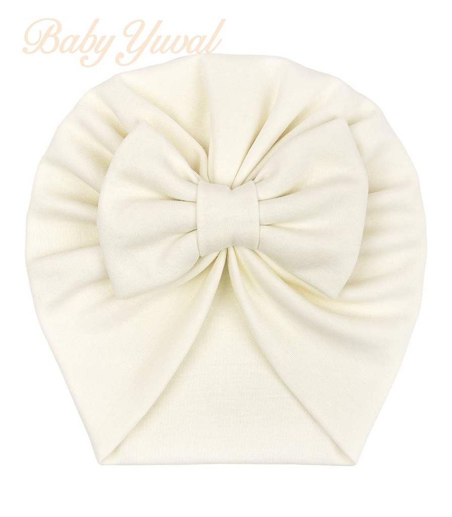 [TU0203404] Turbante de Algodón Lazo | Crema