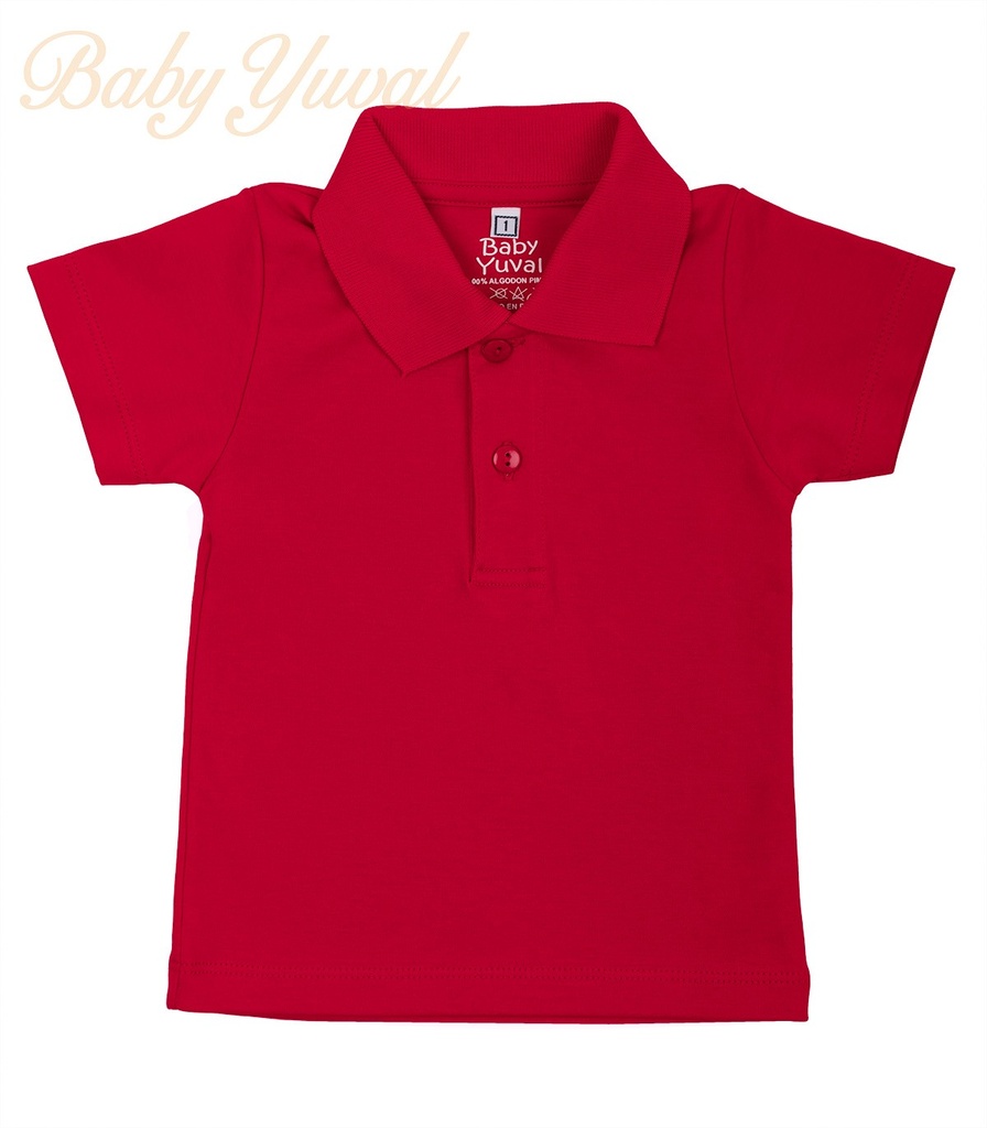 [PO0203503] Polo Camisero de Algodón | Red (3 a 6 meses)