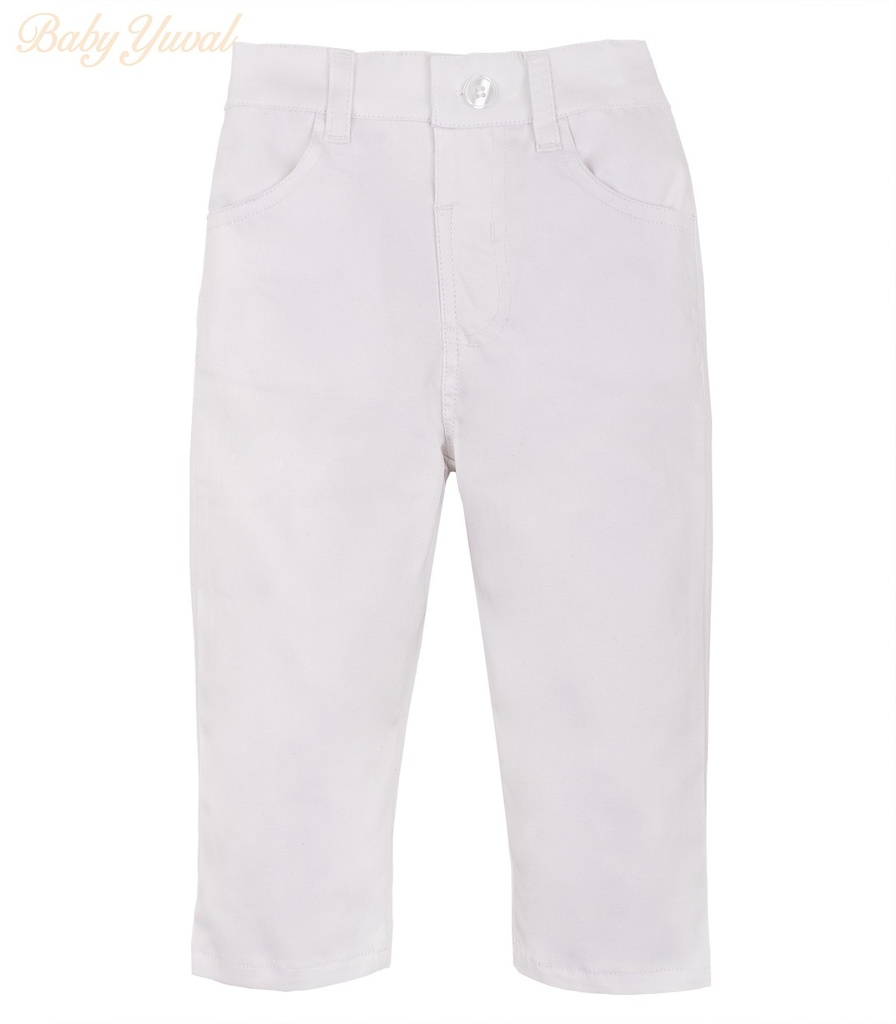 [PA0203531] Pantalón Drill | Blanco (1 a 2 años)