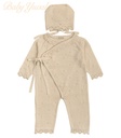 Enterizo de Hilo con Gorrita | Sophie Beige