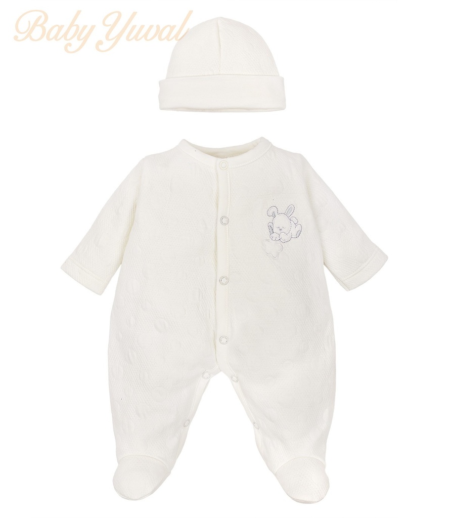 [EN0203891] Enterizo Jacquard Algodón | Bunny Cream